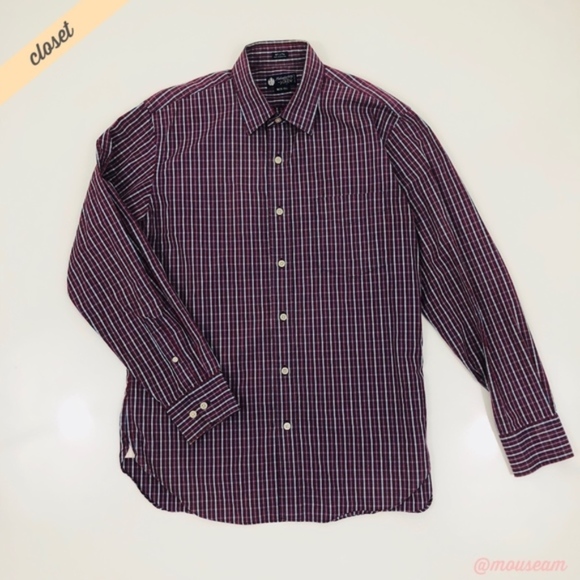 [Haberdashery by J. Crew] Men's Plaid Button Down - Picture 1 of 7